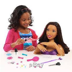 New Barbie Deluxe Styling Head African American Model20745441