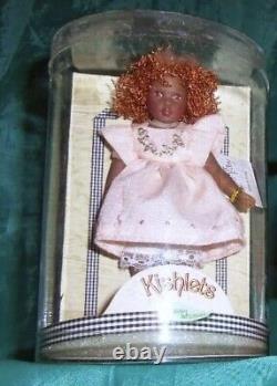 New! HELEN KISH & COMPANY DOLL 4.5 KISHLET EVIE AFRICAN AMERICAN Rare Find