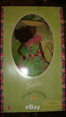 New In Box Special Edition Mattel Barbie Doll Simply Charming African American