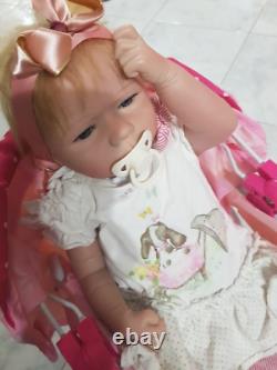Newborn Baby Doll Reborn Silicone Vinyl Lifelike 18Inc Dolls Full Body Toy Gift