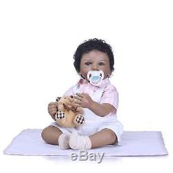 Newborn Doll Dark Skin 20 African American Boy Reborn Toddler, Jason, Lifelike