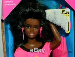 Nib-very Rare-1993-long Glitter Hair Christie Barbie Doll-african American-aa