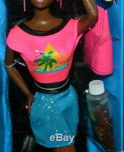 Nib-very Rare-1993-long Glitter Hair Christie Barbie Doll-african American-aa