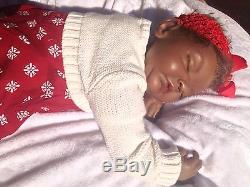 OOAK African American Baby Girl Reborn Art Doll From Avery Kit By Denise Pratt