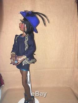 OOAK Flora-Jean African American Ethnic Art Doll Black Lady Joffee Diva Dolls
