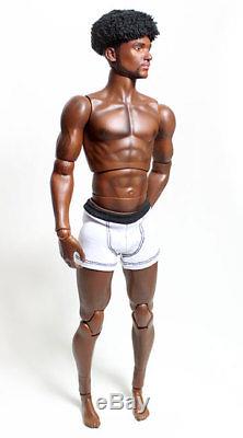 OOAK Hybrid Integrity/Fashion Royalty Homme Type African American Doll/Figure-AA