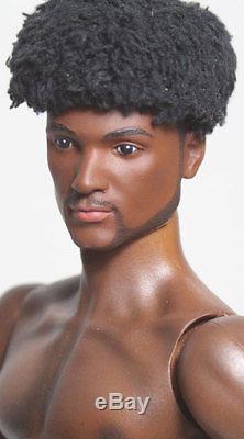 OOAK Hybrid Integrity/Fashion Royalty Homme Type African American Doll/Figure-AA