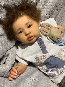 OOAK Reborn Baby BOY Doll LEO Gannett AK Kitagawa COMPLETED Baby SEND N ANGEL