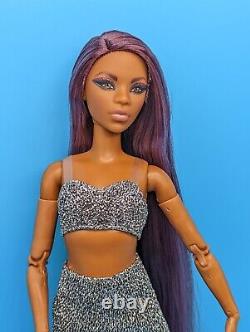 OOAK Signature Looks Barbie Doll Model #7 Tamika Reroot Long Purple Dk Plum Hair