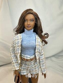 OOAK custom repainted Barbie doll with Handmade outfit, Belt And Shoes