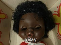 Original NOS 1969 Baby Janie Doll Shindana NIB w Box Black AA African American