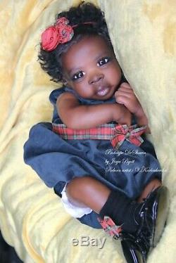 PROTOTYPE DeShawn by Jorja Pigott AA, biracial reborn baby doll
