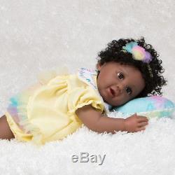 Paradise Galleries African American Black Reborn Doll Rainbow Blessings Faith