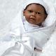 Paradise Galleries Black African American Newborn Doll FlexTouch Silicone Vinyl