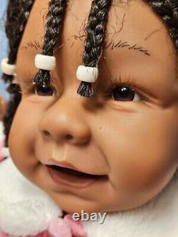 Pat Secrist African American Adorable Baby Girl Braided Hair 20-inch Cutie Pie