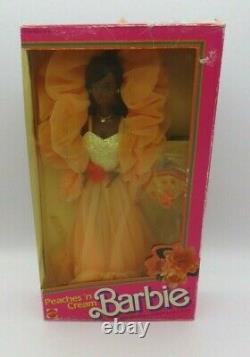 Peaches N Cream Barbie African American 1984 Mattel 9516 NIB NRFB