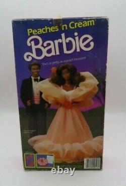 Peaches N Cream Barbie African American 1984 Mattel 9516 NIB NRFB
