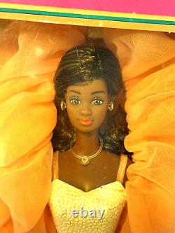 Peaches'n Cream Barbie African American 1984 Mattel 9516 NRFB Damaged Box