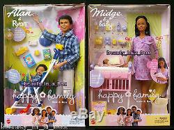 Pregnant Midge Barbie Doll Baby Happy Family Alan Ryan African American NRFB AA