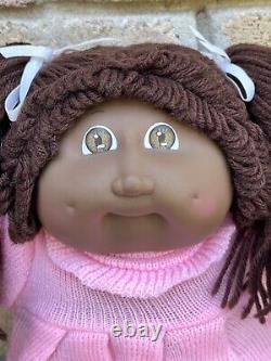 Pretty Vintage Cabbage Patch Doll African American Kid Cute Outfit
