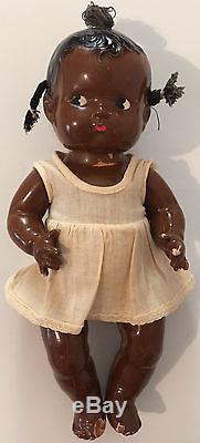 RARE 1930s Effanbee African American Black PATSY BABYKin Composition Doll TLC