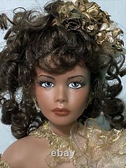 RARE 1998 SIGNED OOAK 19-20 African American Porcelain Doll by Artisan RUSTIE