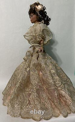 RARE 1998 SIGNED OOAK 19-20 African American Porcelain Doll by Artisan RUSTIE
