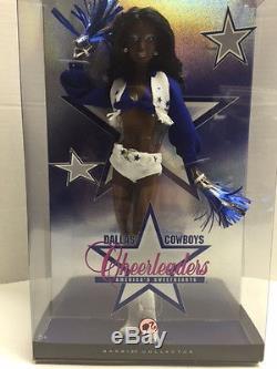RARE Barbie Dallas Cowboys Cheerleader African American Doll New in Sealed Box