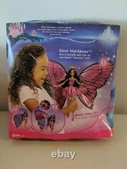 RARE? Barbie Magic Wings Mariposa African American Doll new box wear bin394