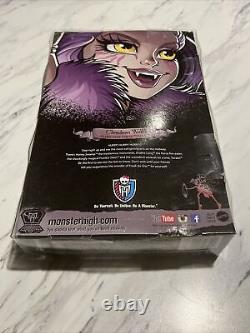 RARE Monster High Freak Du Chic Clawdeen Wolf Doll Mattel NIB