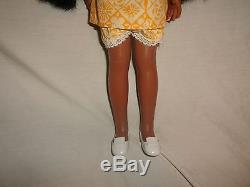 RARE VINTAGE IDEAL 1970 TRESSY AFRICAN AMERICAN DOLL CRISSY FAMILY-works great