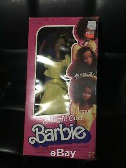 RARE Vintage 1981 MAGIC CURL African American Barbie Doll NRFB Steffie face New