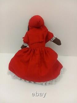 RARE Vintage African American Little Red Riding Hood Grandma Topsy Turvy Doll