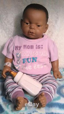 REALCARE BABY THINK IT OVER G6 AFRICAN AMERICAN GIRL PACKAGEPerfect For Reborn