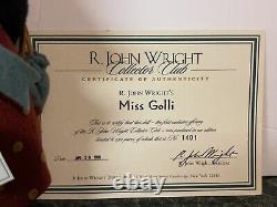 R John Wright ARTIST DOLL GIRL RARE COLLECTORS CLUB #1401 MINT WithBOX & COA CUTE