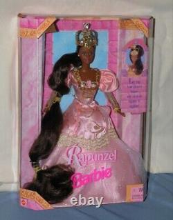 Rapunzel Barbie 1997 African American Doll AA NRFB Long Hair Hard To Find