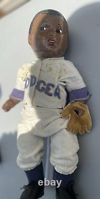 Rare 13 Antique American Composition Allied Grand Jackie Robinson Doll! 18051