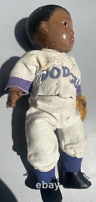 Rare 13 Antique American Composition Allied Grand Jackie Robinson Doll! 18051