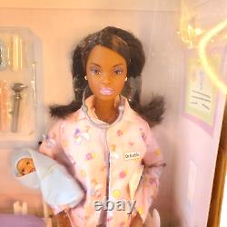 Rare 2003 Happy Family African-American Baby Doctor Barbie Mattel #56727, NRFB