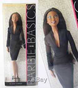 Rare 2009 Barbie Basics 10-001 African American Doll Black Label New