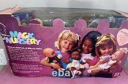 Rare African American Magic Nursery Newborn Doll Mattel In Damaged box