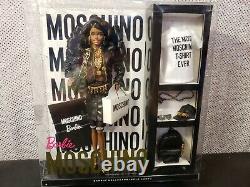 Rare African American Moschino Barbie Doll Aa 2015 Gold Label Mattel Dnj32 Nrfb