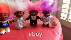 Rare Family Of 4 Russ Black African American Trolls Mother Basketball Girl Used