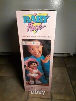 Rare! Galoob 1990 Baby Face So Playful Penny Black African American Doll