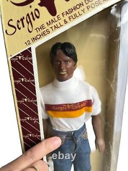 Rare Hard To Find 1982 Vintage Sergio Valente Male African American Doll Nib