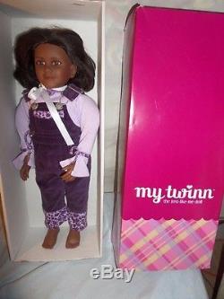 Rare MY TWINN African American Doll in Original Box & Ensemble