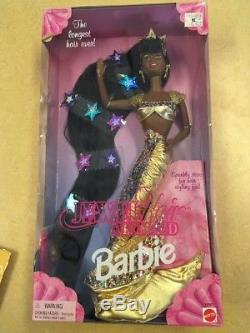 Rare Mattel Jewel Hair Mermaid Barbie African American 1995 NIB