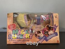 Rare NRFB African American Magic Nursery Newborn Doll Mattel New- Some Box DMG