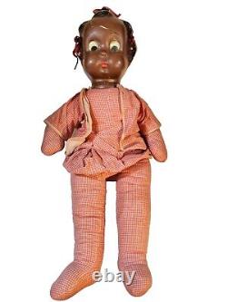 Rare VTG African American 1930's Doll Ralph Freundlich Goo Goo Googly Eyes 21