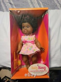 Rare Vintage Baby Nancy Doll African American Shindana Toys 1968 New Sealed